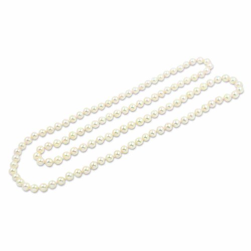 Igazgyöngy gyöngysor - 6-7mm - dupla