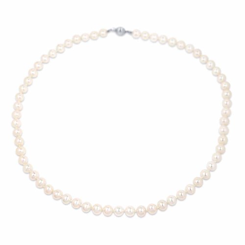 Gyöngysor 5,5-6mm, fehér zár