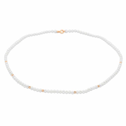 Gyöngysor, édesvízi - 3mm - rosegold