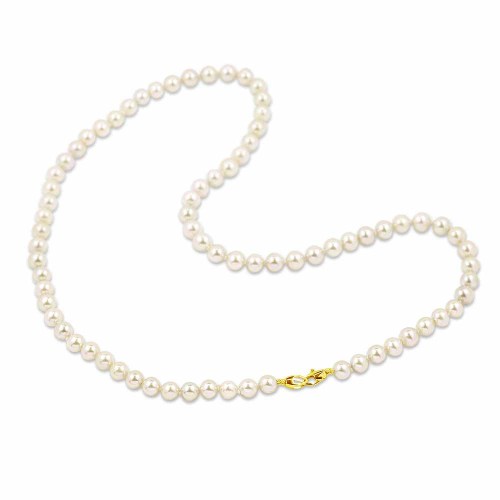 Igazgyöngy gyöngysor - 5,5-6mm - arany