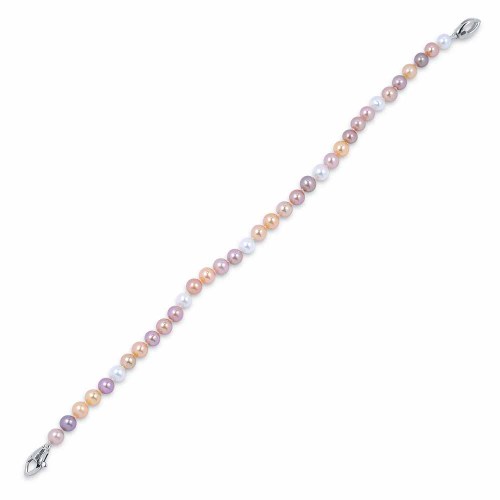 Igazgyöngy karkötő - 4mm - multicolor