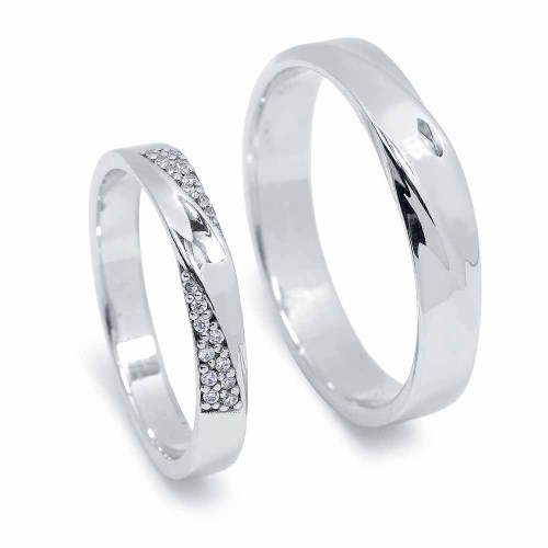 Karikagyűrű pár - fonott