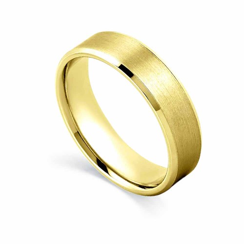Ferde szélű karikagyűrű aranyból