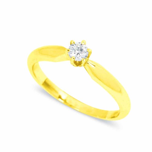 Arany eljegyzési gyűrű - 3,4-3,8mm gyémánt