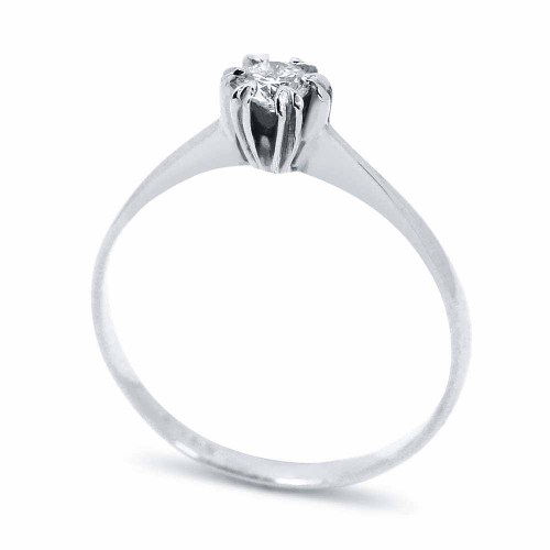 Fehérarany eljegyzési gyűrű - 0,15-0,2ct gyémánt