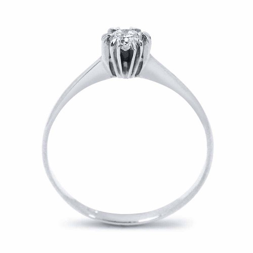 Fehérarany eljegyzési gyűrű - 0,15-0,2ct gyémánt