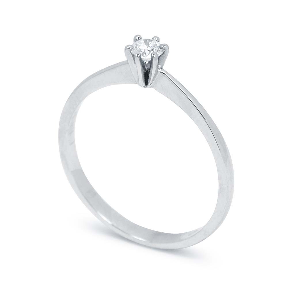 Fehérarany eljegyzési gyűrű - 3,2-3,6mm gyémánt