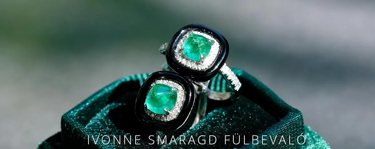 Ivonne Smaragd Fülbevaló